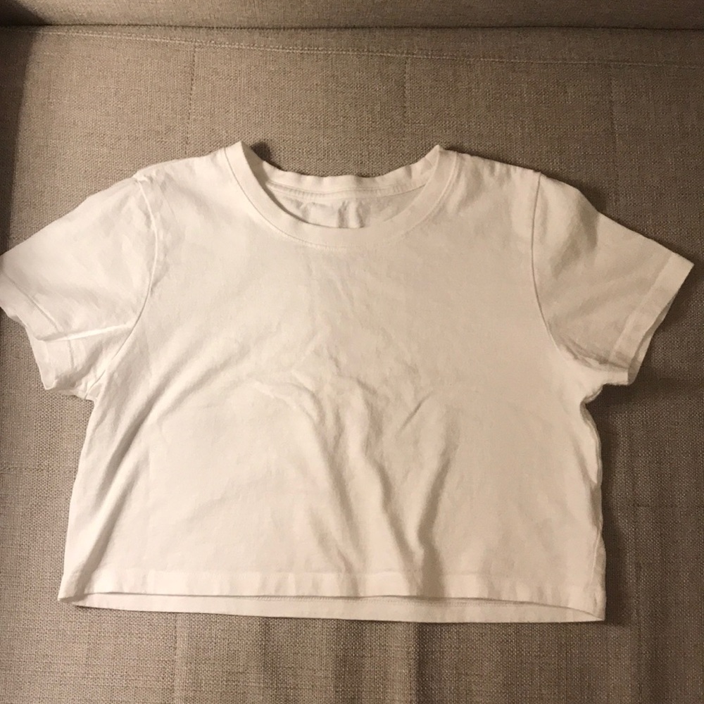 White crop top